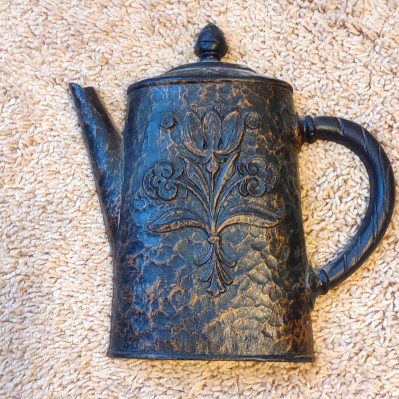 Vintage 1972 Homco/Syroco Teapot Coffee Pot Skillet Wall Decor Set Of 3 - Picture 2 of 7